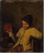 Adriaen van ostade The Smoker and the Drunkard. oil painting